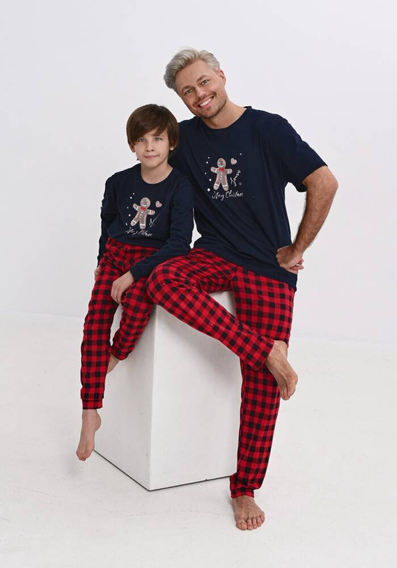 Matt Kids Sensis fiú pizsama - tengerészkék