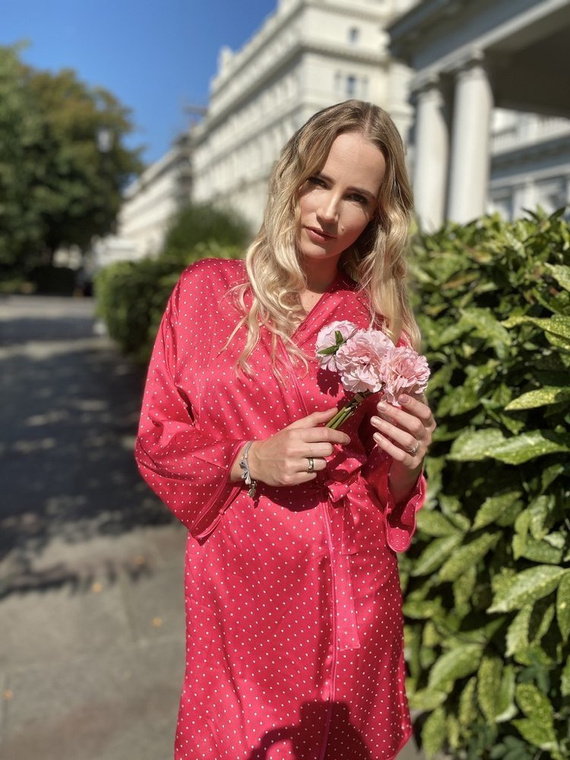 370 Laurine Forex női fürdőköpeny - málna