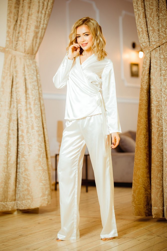 Rawa Női pizsamakészlet Kalimo - ekrü színű