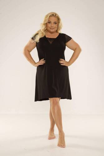 340 Fanny hálóing plusz méretű Forex - fekete