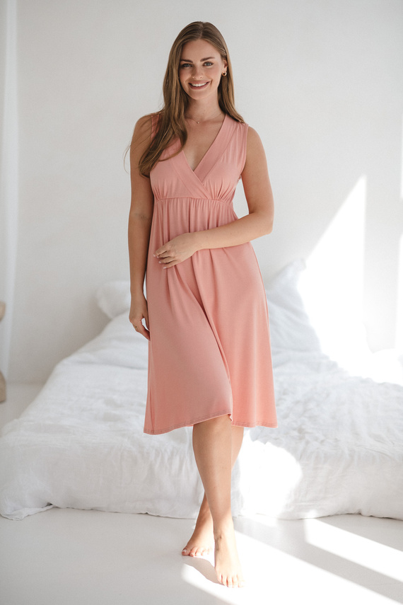 Star Light Terhességi és szoptatós hálóing herbal rose Milk&Love- bambusz viszkóz | Kényelem és nőiesség