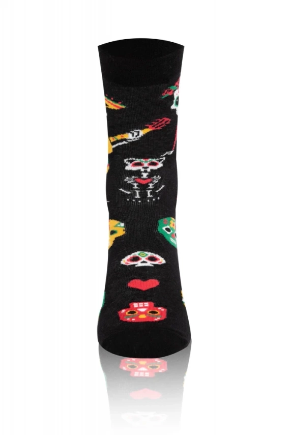 S134D Muerto hosszú zokni olasz divat - fekete