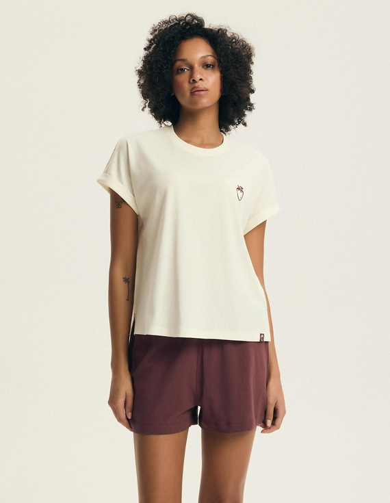 Henderson Evika 44464 női pizsama – pamut, gyümölcs hímzés, rövidnadrág