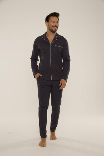 729 Norberto Férfi pizsama De Lafense - grafit