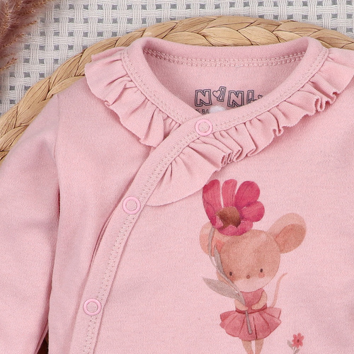 Nini Little Mouse body 100% organikus pamut, Lengyelországban gyártva