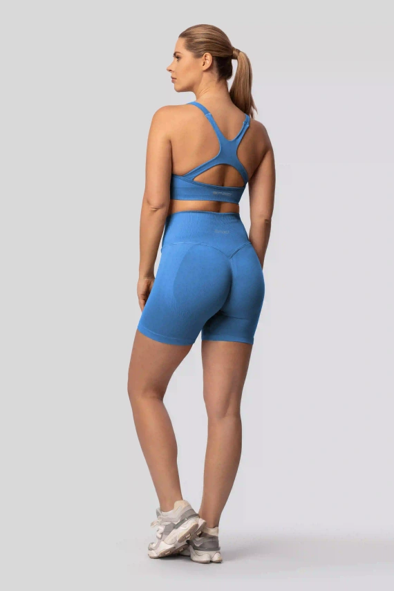 Spaio PUSH-UP PRO alakformáló varrás nélküli női rövidnadrág magas derék ice blue
