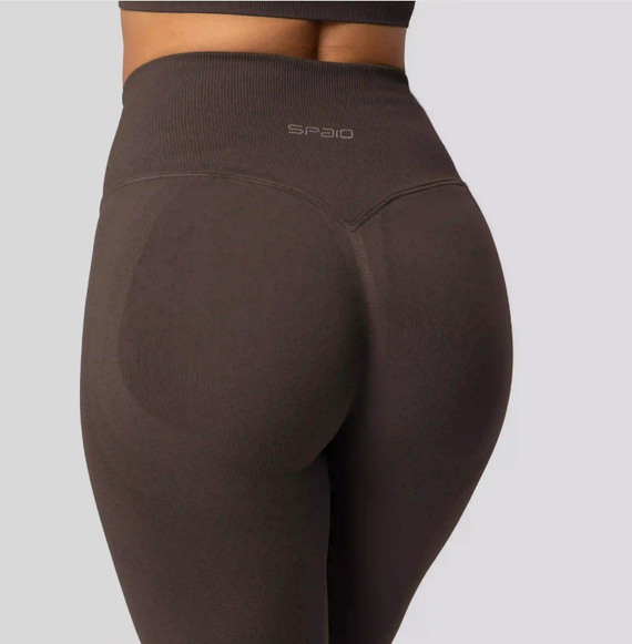 Spaio PRO push-up leggings magas derék alakformáló nem átlátszó chocolate