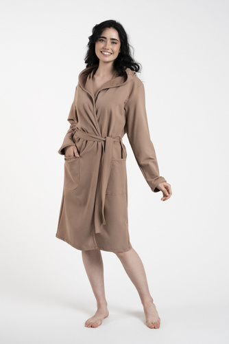 Karina Női fürdőköpeny Italian Fashion - teve színű