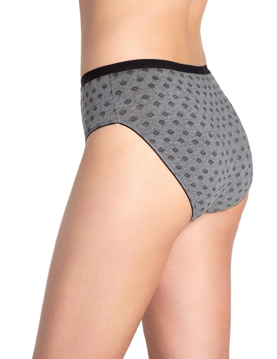 Lama L-130 BI-10 női bikinialsó - pamut, 3 db grafit és fekete árnyalatban