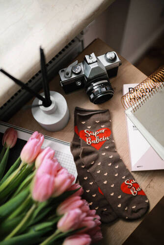 K90Z Nagymama zokni sajtolatlan olasz divat