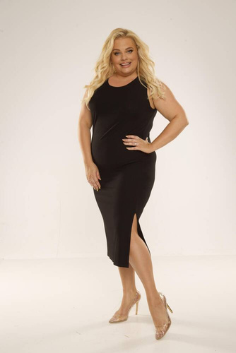 707 Freya Női ruha De Lafense - fekete