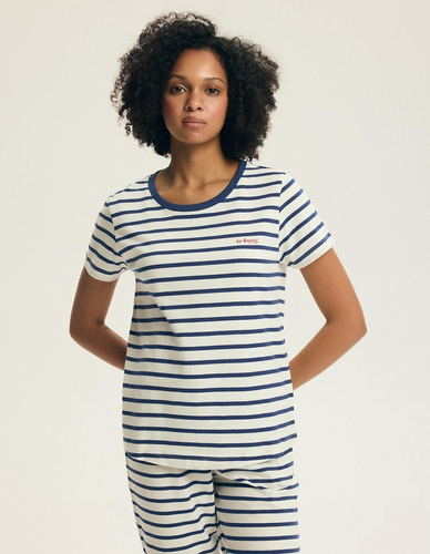 Női pizsama 45316 Eulana 100% pamut 7/8 nadrág