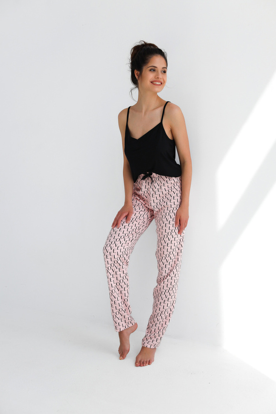 Paula Sensis női pizsama - fekete