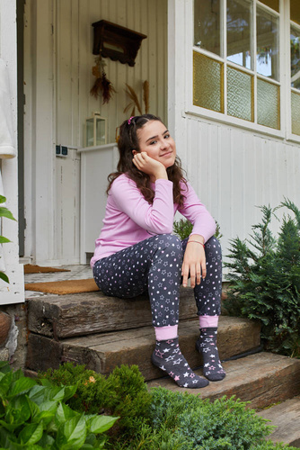 Antilia Lány pizsama Olasz divat - rózsaszín/print