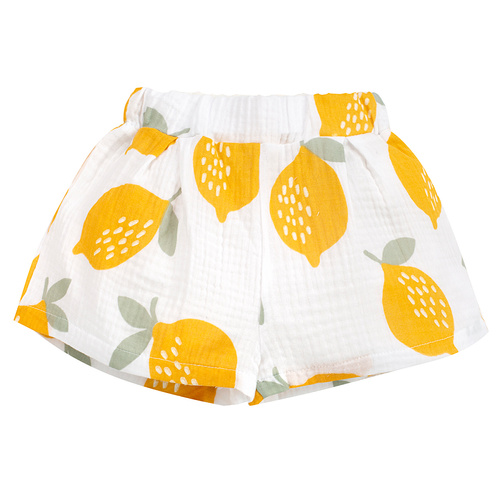 Lemons fehér muszlin rövid rövidnadrág Pinokio lányoknak