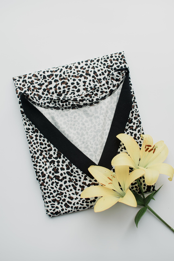 853 Kendall De Lafense - Panther viszkóz hálóing - ekrü színű terepszínű