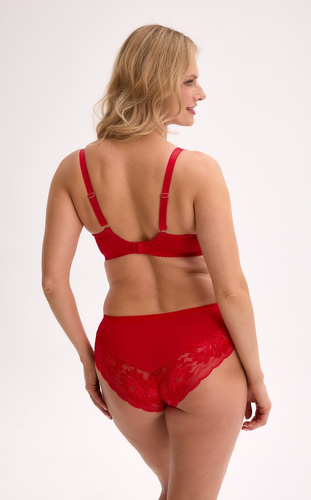 Gaia Mirella BS 1316 piros - félig puha, hálós, fűzős, SS5 kivitelben