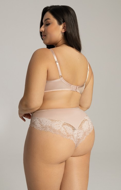 2154/B Ava női fonott bugyi - shimmer