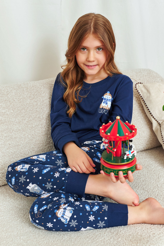 7339 Doctor Nap Cozy Bear gyermek pizsama - 100% pamut, unisex