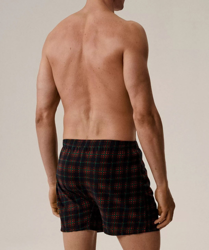 Boxeralsó 2GMB-013 Atlanti-zöld-kék férfi pamut boxeralsó 2 darabos dobozban