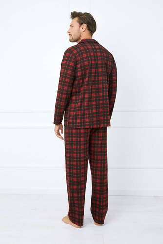 Nicolas Férfi pizsama hosszú ujjú, hosszú nadrág olasz divat - print