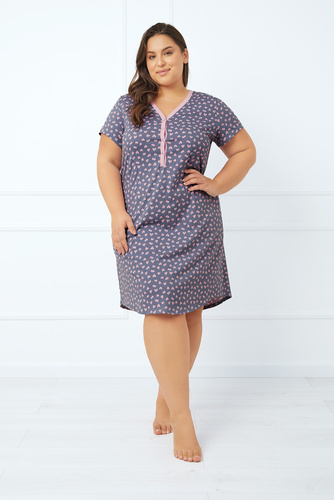 Tiana hálóing és szoptatós alsó, rövid ujjú Olasz divat - nyomtatás