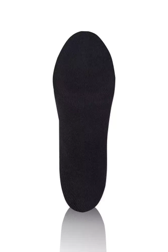 S150D Fél frottír hosszú zokni Italian Fashion - fekete