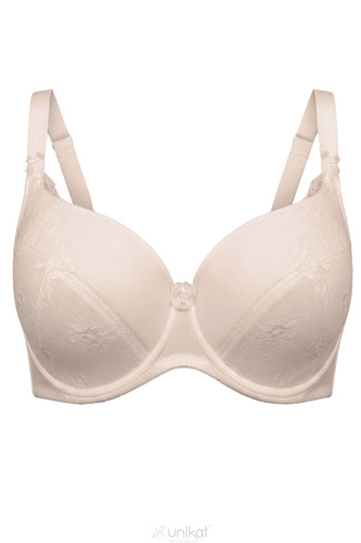 Brenda Unikat Full Cup bézs melltartó kényelmes stabil tartás