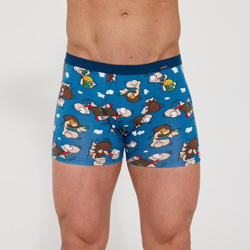 Cornette Tattoo 280/258 Chillout 2 – kék pamut férfi boxeralsó