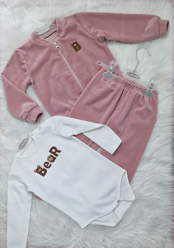 Bear Baby bodysuit Bambarillo ecru | Pamut, sztreccs, kényelmes