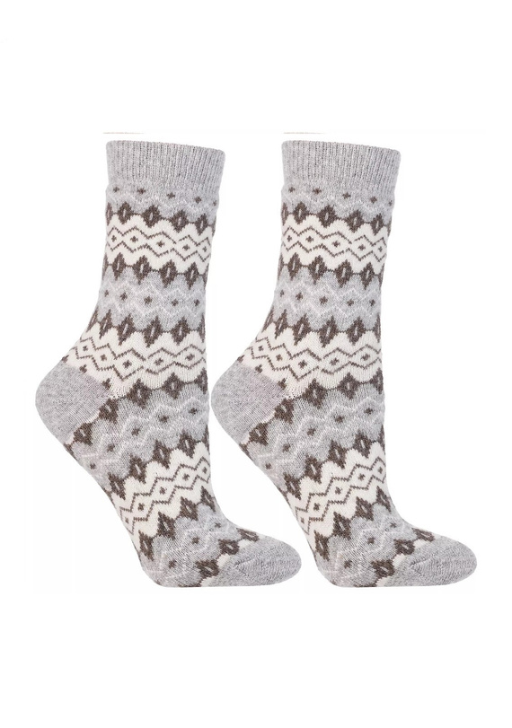 Moraj CSW 800-003 női zokni - meleg, mintás zokni gyapjú hozzáadásával