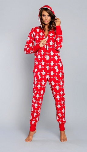 Nana Női hosszú overál Italian Fashion - piros