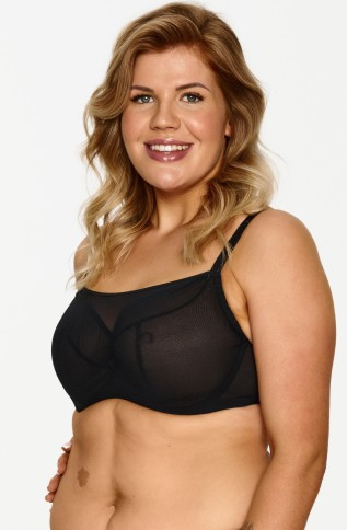 131 Lupoline puha melltartó - fekete
