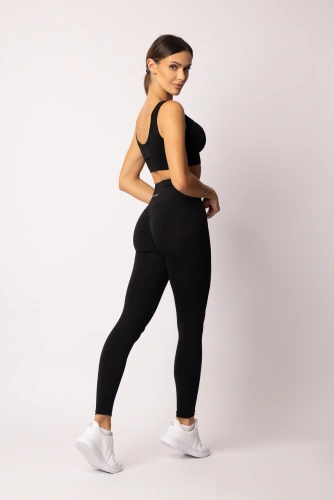 Női leggings SPAIO Flex Innergy 2.0 fekete - varrásmentes, regenerációs támogatással