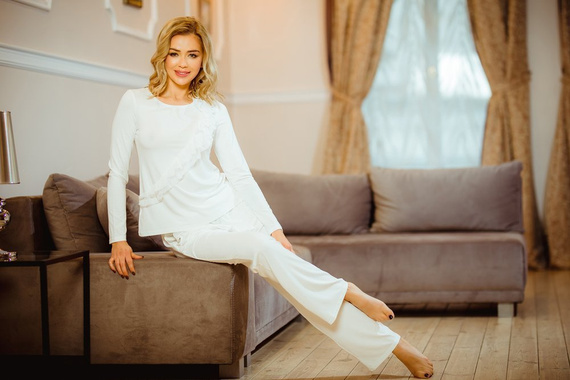 Pangkor Női pizsamakészlet Kalimo - ekrü színű