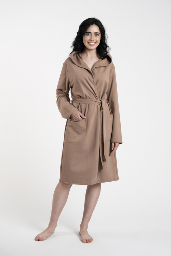 Karina Női fürdőköpeny Italian Fashion - teve színű