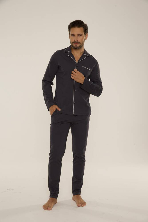 729 Norberto Férfi pizsama De Lafense - grafit