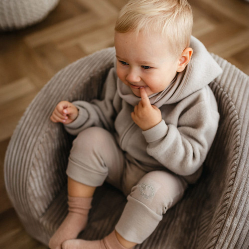 Eevi gyermek kabát merinó gyapjúból - bézs, légáteresztő és puha