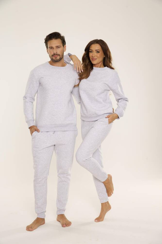 813 Indigo Férfi edzőruha a De Lafense-től - világos melange