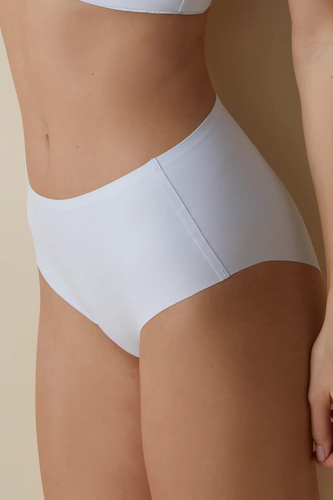 503 Női maxi alsónadrág Braga Selene fehér - magasított, varrás nélküli, alakformáló