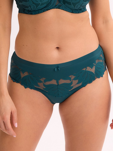 GFP 1134 Keto Gaia női bugyi - zöld, klasszikus, csipkével