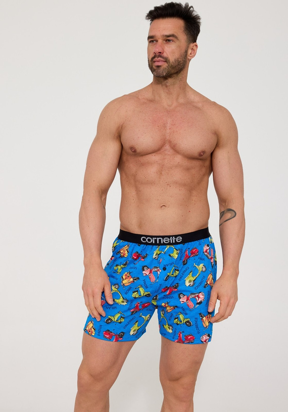 001/187 011/187 Hornet Férfi Cornette Classic Boxer Shorts - 100% pamut, laza szabás, gombos nyitás, mindennapi kényelem