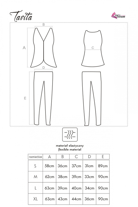 Tavita LC 90042 Női pizsama LivCo Corsetti Fashion