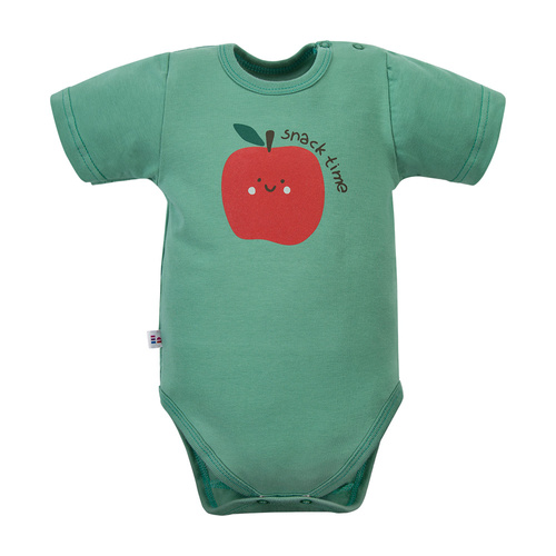 Baba body Eevi Snack Time rövid ujj pamut rugalmas kényelmes