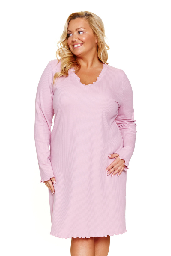 Doctor Nap 7325 - plus size pamut hálóing | 100% pamut, lengyel gyártmány - papaya