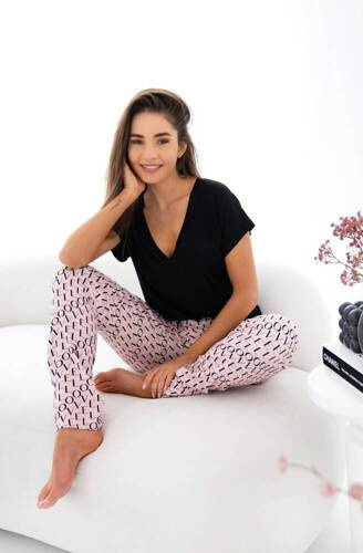 Ambar Sensis női pizsama - fekete