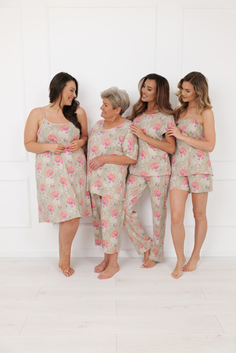 Női pizsama Harmonia Italian Fashion pántnélküli rövid sort viszkózból