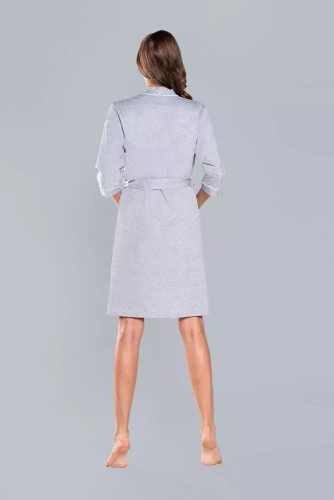 Megan Női köntös Olasz divat 3/4 ujjú - világos melange