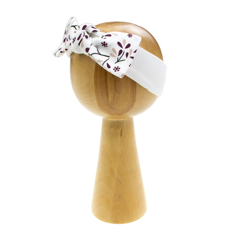 217065 Alisa Nicol pamut fejpánt masnival - virágos mintával