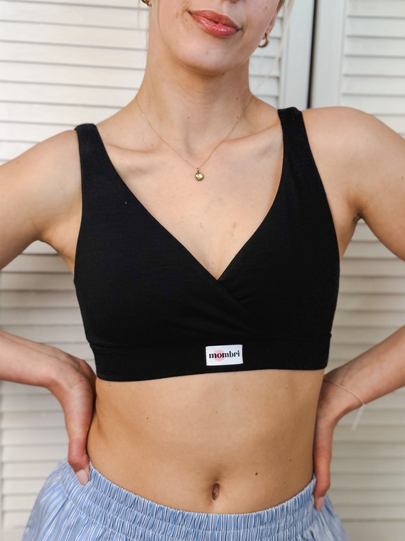 Milk&Love Mombri Klasyk vízálló szoptatós melltartó black